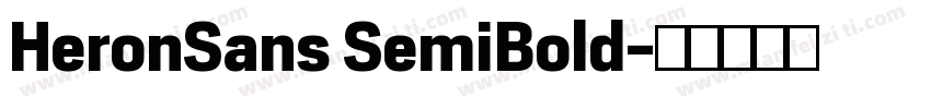HeronSans SemiBold字体转换